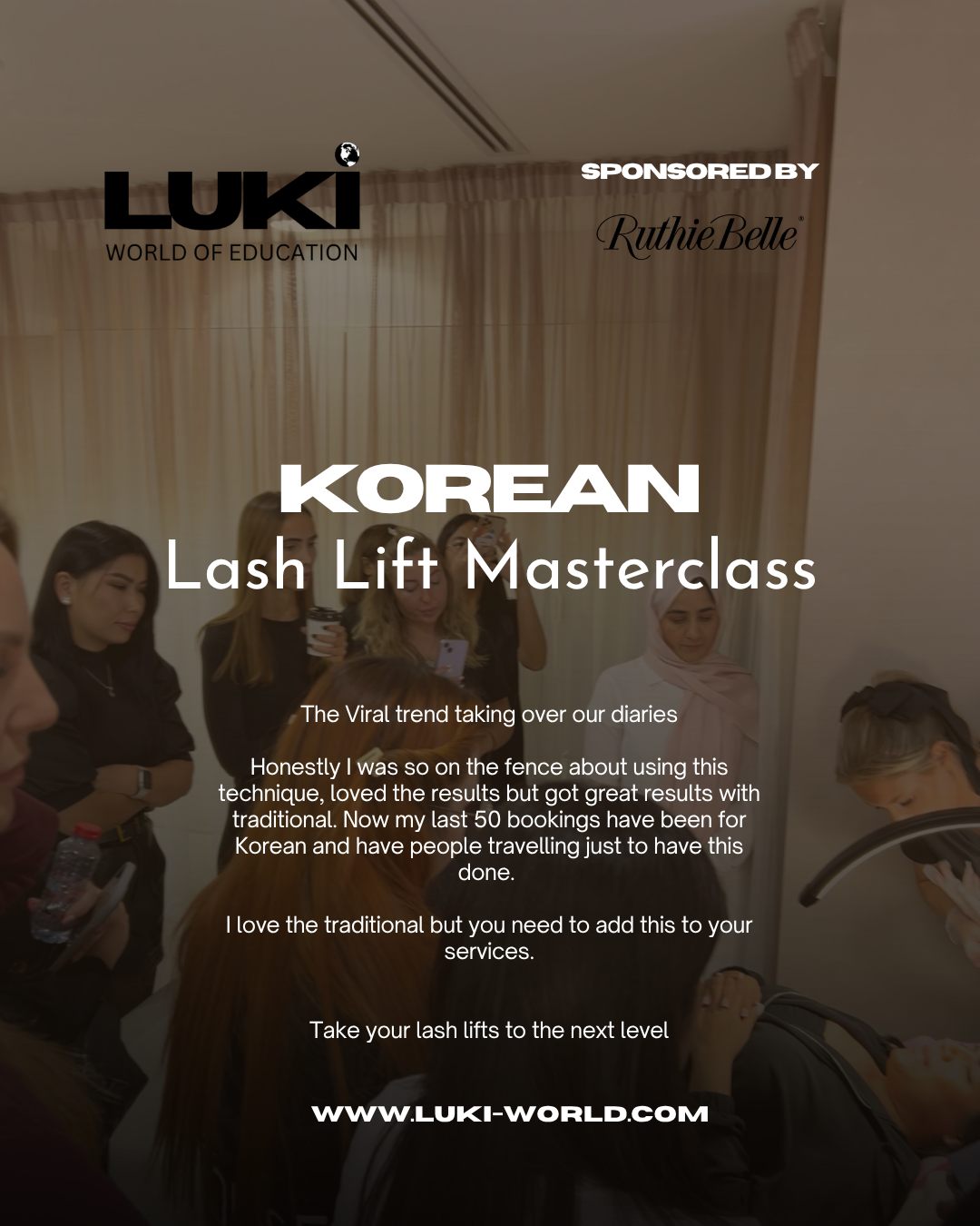 The Ultimate Lash Lift Masterclass UK Tour